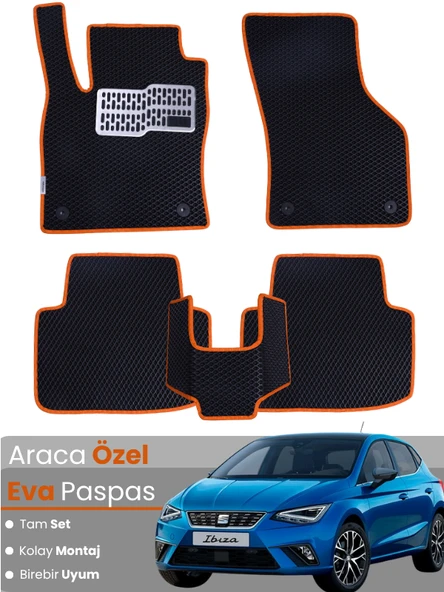 SEAT IBİZA (2017-2025) Uyumlu EVA Paspas Tam Set–Oto Paspas,Araca Özel,Kolay Montaj ürün görseli 1