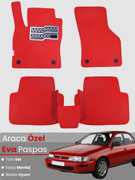 TOYOTA COROLLA E100 (1991-1997) Uyumlu EVA Paspas Tam Set–Oto Paspas,Kolay Montaj,Araca Özel ürün görseli 1