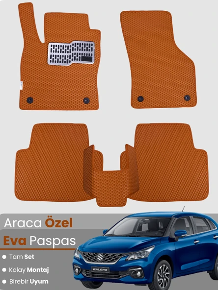 SUZUKİ BALENO (2015-2022) Uyumlu EVA Paspas Tam Set–Oto Paspas,Araca Özel,Kolay Montaj ürün görseli 1