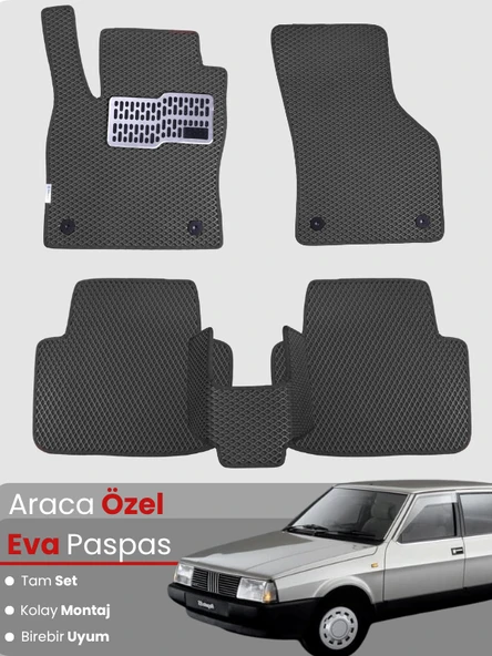TOFAŞ DOĞAN (1986-2001) Uyumlu EVA Paspas Tam Set–Oto Paspas,Araca Özel,Kolay Montaj ürün görseli 1