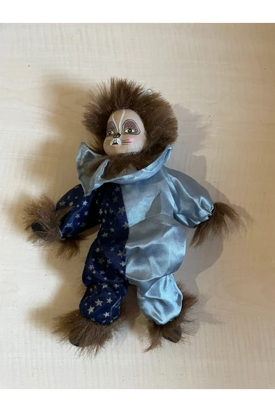SANAT TACİRİ El Boyama Avrupa Bebek Antika Porselen Bebek Oyuncak Palyaço no 733 ürün görseli 1