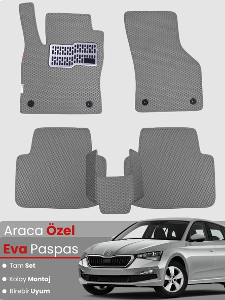 SKODA SCALA (2019-2025) Uyumlu EVA Paspas Tam Set–Oto Paspas,Araca Özel,Kolay Montaj ürün görseli 1