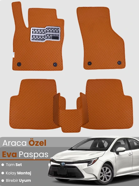 TOYOTA COROLLA HYBRİD SEDAN (2019-2025) Uyumlu EVA Paspas Tam Set–Oto Paspas,Araca Özel ürün görseli 1