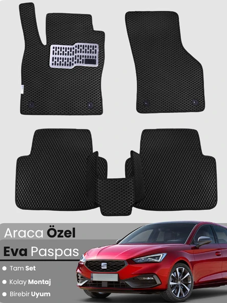 SEAT LEON HYBRİD (2020-2024) Uyumlu EVA Paspas Tam Set–Oto Paspas,Araca Özel,Kolay Montaj ürün görseli 1