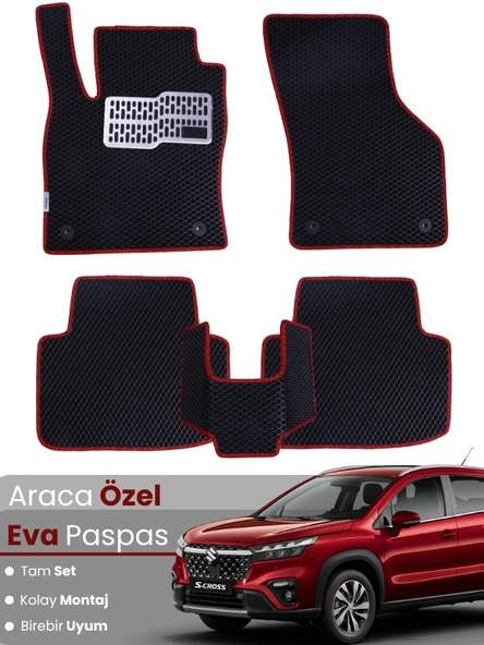 SUZUKİ S-CROSS (2021-2025) Uyumlu EVA Paspas Tam Set–Oto Paspas,Araca Özel,Kolay Montaj ürün görseli 1