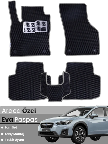 SUBARU XV (2018-2022) Uyumlu EVA Paspas Tam Set–Oto Paspas,Araca Özel,Kolay Montaj ürün görseli 1