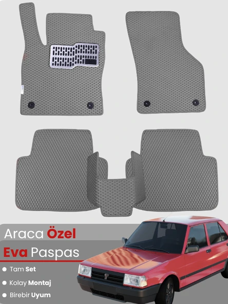 TOFAŞ ŞAHİN (1981-2002) Uyumlu EVA Paspas Tam Set–Oto Paspas,Araca Özel,Kolay Montaj ürün görseli 1
