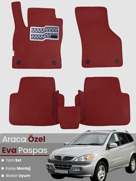 SSANGYONG KYRON (2005-2014) Uyumlu EVA Paspas Tam Set–Oto Paspas,Araca Özel,Kolay Montaj ürün görseli 1
