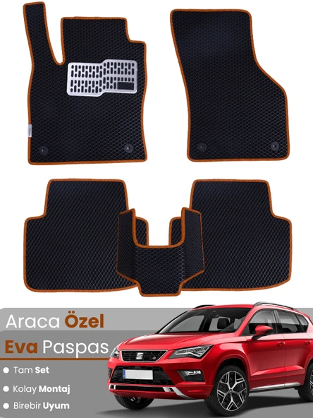 SEAT ATECA (2016-2020) Uyumlu EVA Paspas Tam Set–Oto Paspas,Araca Özel,Kolay Montaj ürün görseli 1