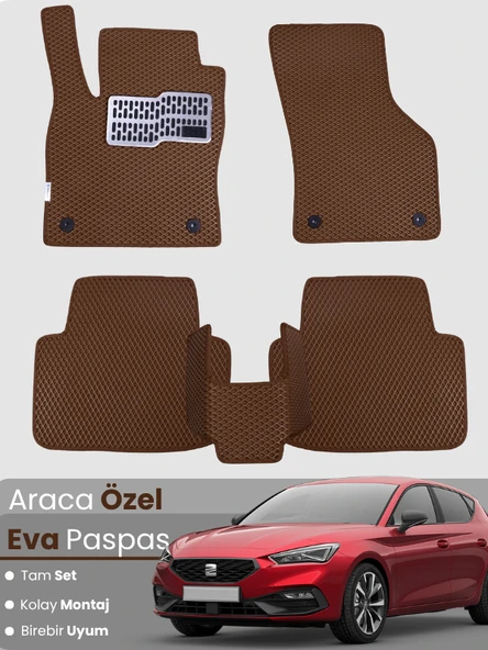 SEAT LEON KL (2020-2024) Uyumlu EVA Paspas Tam Set–Oto Paspas,Araca Özel,Kolay Montaj ürün görseli 1