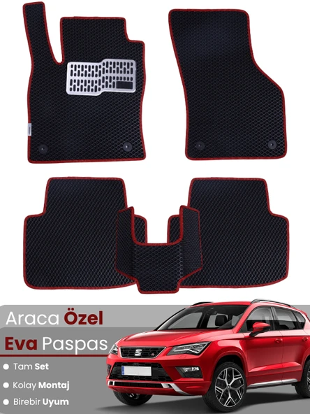 SEAT ATECA (2016-2020) Uyumlu EVA Paspas Tam Set–Oto Paspas,Araca Özel,Kolay Montaj ürün görseli 1