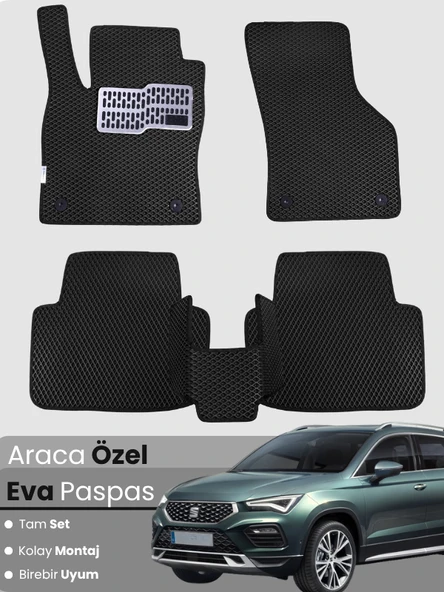 SEAT ATECA (2020-2025) Uyumlu EVA Paspas Tam Set–Oto Paspas,Araca Özel,Kolay Montaj ürün görseli 1