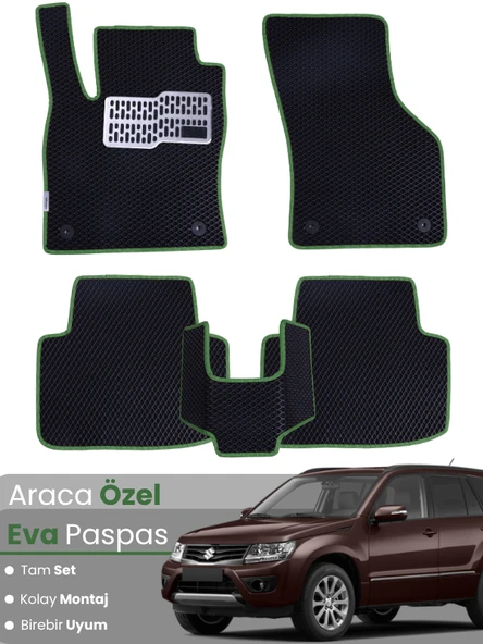 SUZUKİ GRAND VİTARA (2005-2014) Uyumlu EVA Paspas Tam Set–Oto Paspas,Araca Özel,Kolay Montaj ürün görseli 1