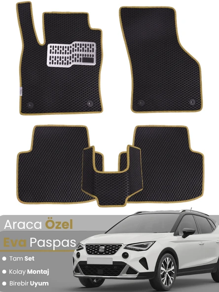 SEAT ARONA (2021-2025) Uyumlu EVA Paspas Tam Set–Oto Paspas,Araca Özel,Kolay Montaj ürün görseli 1