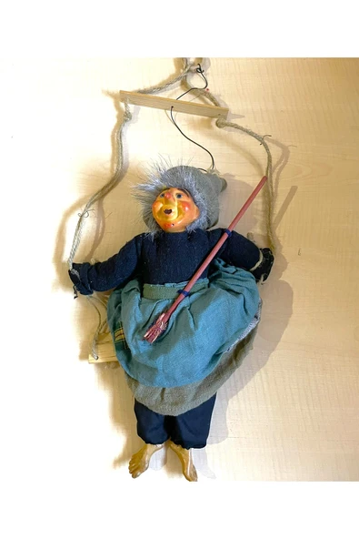 SANAT TACİRİ El Yapımı Porselen Cadı El Boyama Porselen Bebek N0 825 ürün görseli 1