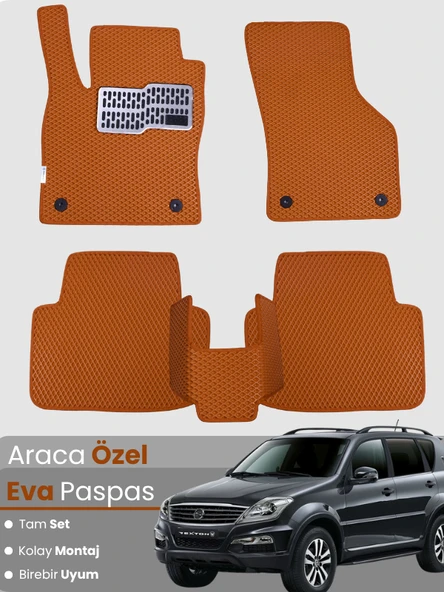 SSANGYONG REXTON (2012-2017) Uyumlu EVA Paspas Tam Set–Oto Paspas,Araca Özel,Kolay Montaj ürün görseli 1