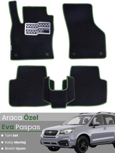 UBARU FORESTER 4 (2014-2018) Uyumlu EVA Paspas Tam Set–Oto Paspas,Araca Özel,Su Geçirmez ürün görseli 1