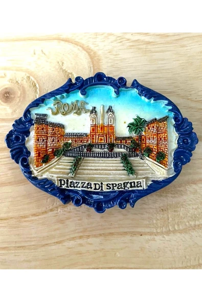 SANAT TACİRİ Piazza Di Spagna Meydanı Magnet Roma Magnet no 8 ürün görseli 1