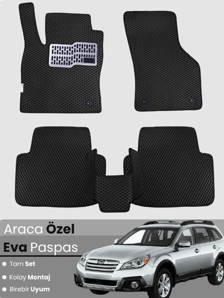 SUBARU FORESTER 3 (2008-2013) Uyumlu EVA Paspas Tam Set–Oto Paspas,Araca Özel,Kolay Montaj ürün görseli 1