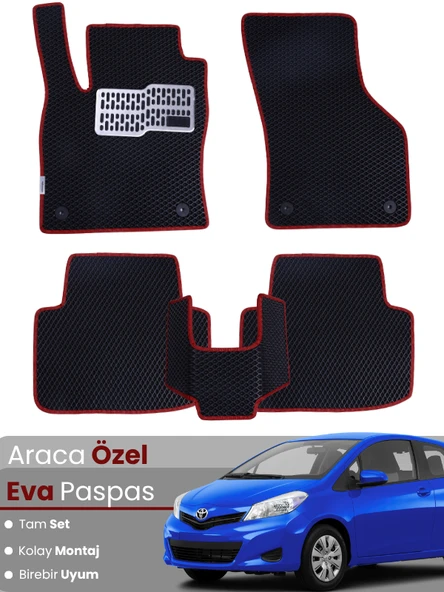 TOYOTA AURİS (2013-2015) Uyumlu EVA Paspas Tam Set–Oto Paspas,Araca Özel,Kolay Montaj ürün görseli 1