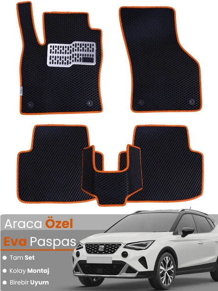 SEAT ARONA (2021-2025) Uyumlu EVA Paspas Tam Set–Oto Paspas,Araca Özel,Kolay Montaj ürün görseli 1