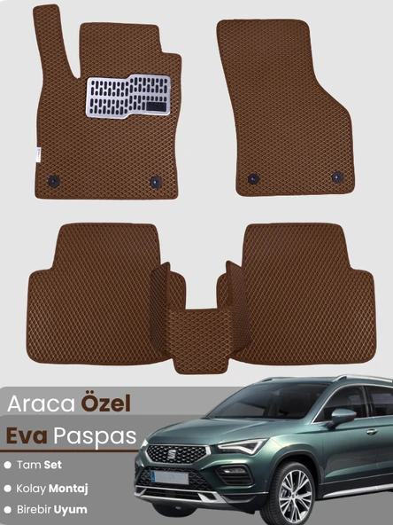 SEAT ATECA (2020-2025) Uyumlu EVA Paspas Tam Set–Oto Paspas,Araca Özel,Kolay Montaj ürün görseli 1