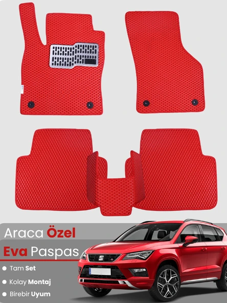 SEAT ATECA (2016-2020) Uyumlu EVA Paspas Tam Set–Oto Paspas,Araca Özel,Kolay Montaj ürün görseli 1