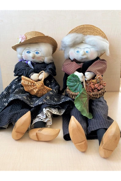 SANAT TACİRİ 60CM 2 ADET AVRUPA BEBEK YAŞLI ÇİFT OYUNCAK BEBEK AYAKLR AHŞAP DİĞER YERLER DOLGU ürün görseli 1
