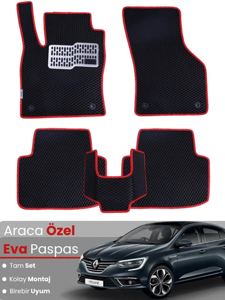 RENAULT MEGANE 4 SEDAN (2016-2025) Uyumlu EVA Paspas Tam Set–Oto Paspas,Araca Özel ürün görseli 1