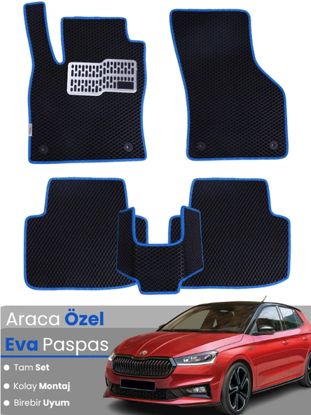 SKODA FABİA 4 (2021-2025) Uyumlu EVA Paspas Tam Set–Oto Paspas,Araca Özel,Kolay Montaj ürün görseli 1