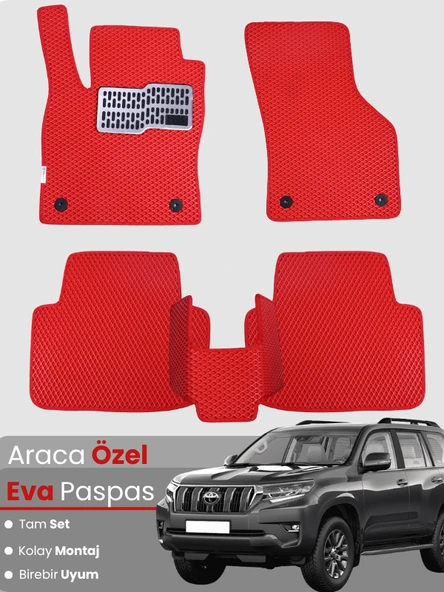 TOYOTA LAND CRUİSER PRADO (2009-2019) Uyumlu EVA Paspas Tam Set–Oto Paspas,Araca Özel ürün görseli 1
