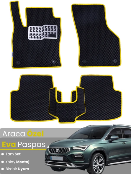 SEAT ATECA (2020-2025) Uyumlu EVA Paspas Tam Set–Oto Paspas,Araca Özel,Kolay Montaj ürün görseli 1