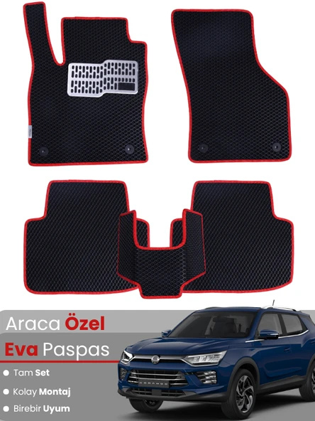 SSANGYONG KORANDO (2019-2024) Uyumlu EVA Paspas Tam Set–Oto Paspas,Araca Özel,Kolay Montaj ürün görseli 1