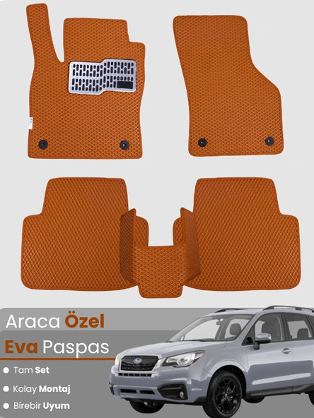 UBARU FORESTER 4 (2014-2018) Uyumlu EVA Paspas Tam Set–Oto Paspas,Araca Özel,Su Geçirmez ürün görseli 1