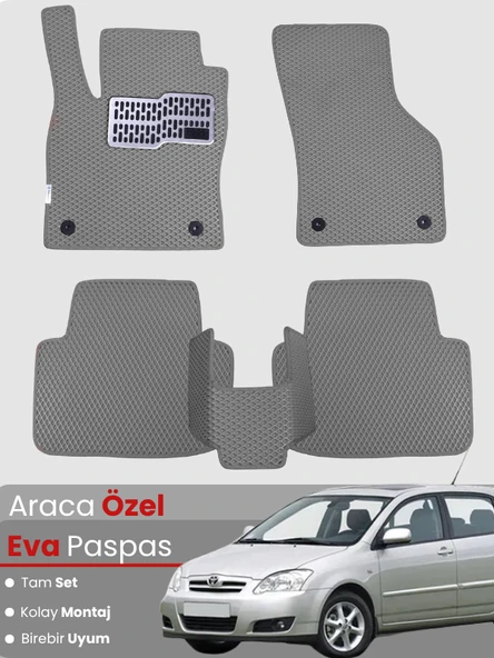TOYOTA COROLLA E120 HATCHBACK (2000-2007) Uyumlu EVA Paspas Tam Set–Oto Paspas ürün görseli 1