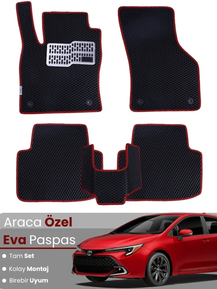 TOYOTA COROLLA HYBRİD HATCHBACK (2019-2025) Uyumlu EVA Paspas Tam Set–Oto Paspas,Araca Özel ürün görseli 1