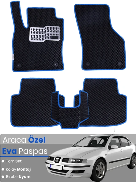 SEAT LEON 1M (1998-2004) Uyumlu EVA Paspas Tam Set–Oto Paspas,Araca Özel,Kolay Montaj ürün görseli 1