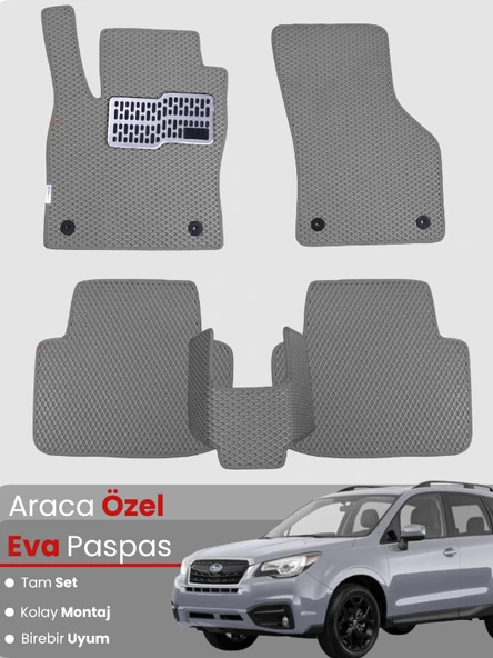 UBARU FORESTER 4 (2014-2018) Uyumlu EVA Paspas Tam Set–Oto Paspas,Araca Özel,Su Geçirmez ürün görseli 1