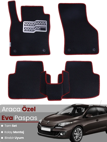 RENAULT MEGANE 3 STATİON WAGON (2008-2016) Uyumlu EVA Paspas Tam Set–Oto Paspas,Araca Özel ürün görseli 1