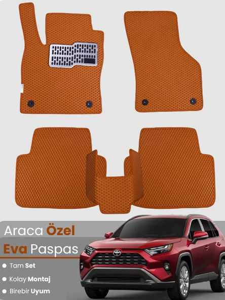 TOYOTA RAV4 (2019-2025) Uyumlu EVA Paspas Tam Set–Oto Paspas,Araca Özel,Su Geçirmez ürün görseli 1