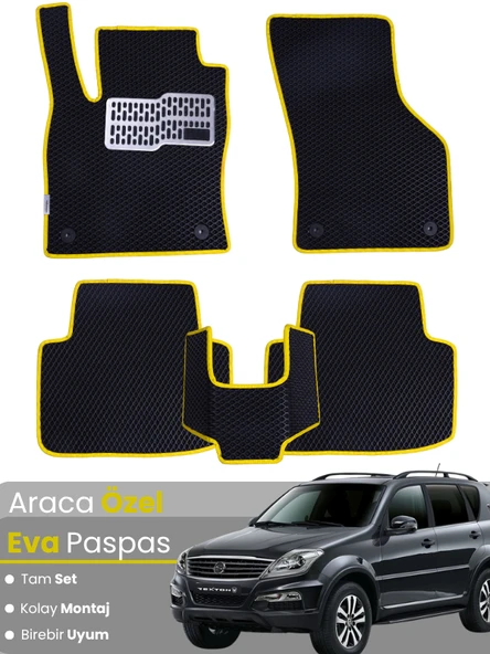 SSANGYONG REXTON (2012-2017) Uyumlu EVA Paspas Tam Set–Oto Paspas,Araca Özel,Kolay Montaj ürün görseli 1