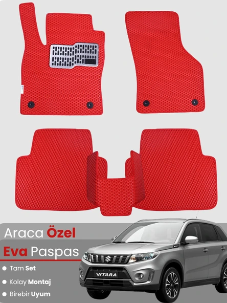 SUZUKİ VİTARA (2014-2024) Uyumlu EVA Paspas Tam Set–Oto Paspas,Araca Özel,Kolay Montaj ürün görseli 1