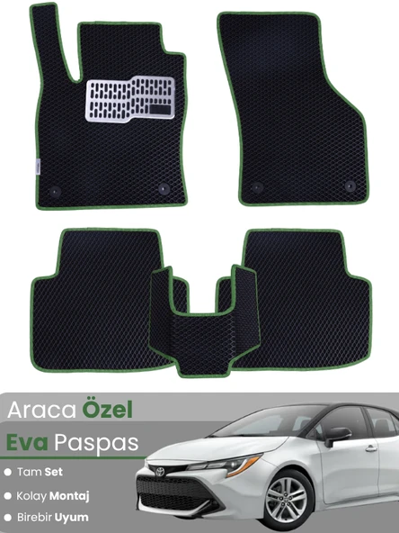 TOYOTA COROLLA BENZİNLİ HATCHBACK (2019-2025)Uyumlu EVA Paspas Tam Set–Oto Paspas ürün görseli 1