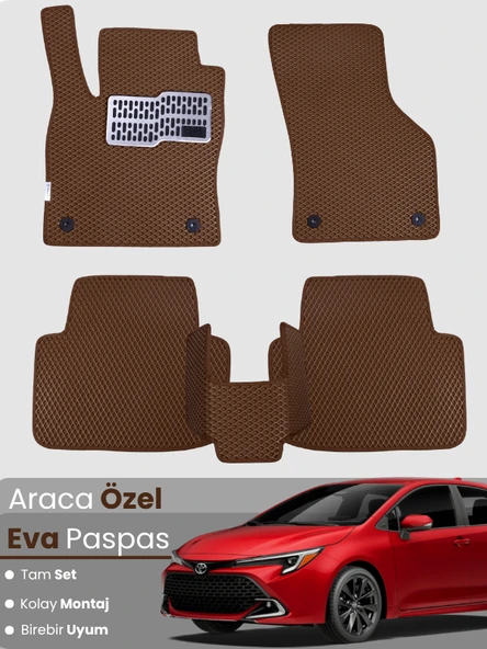 TOYOTA COROLLA HYBRİD HATCHBACK (2019-2025) Uyumlu EVA Paspas Tam Set–Oto Paspas,Araca Özel ürün görseli 1