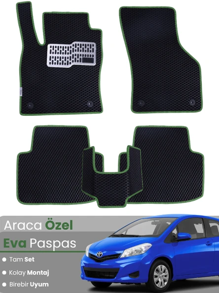 TOYOTA AURİS (2013-2015) Uyumlu EVA Paspas Tam Set–Oto Paspas,Araca Özel,Kolay Montaj ürün görseli 1