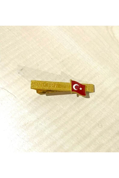 SANAT TACİRİ Vintage Kiravat İğnesi Türk Bayrağı Temalı Kiravat İğnesi ürün görseli 1