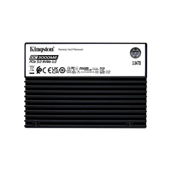 KINGSTON 3.84TB DC3000ME SEDC3000ME/3T8 14000-5800MB/s Enterprise U2 NVME Gen5 Disk ürün görseli 1