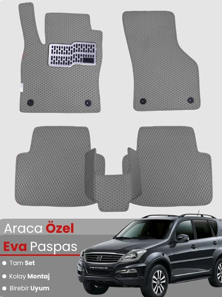 SSANGYONG REXTON (2012-2017) Uyumlu EVA Paspas Tam Set–Oto Paspas,Araca Özel,Kolay Montaj ürün görseli 1