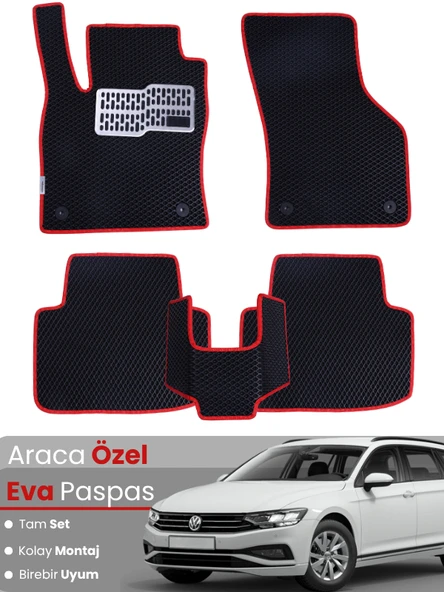 VOLKSWAGEN PASSAT STATİONWAGON (2015-2023) Uyumlu EVA Paspas Tam Set–Oto Paspas ürün görseli 1