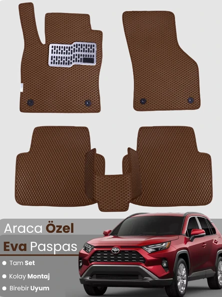 TOYOTA RAV4 (2019-2025) Uyumlu EVA Paspas Tam Set–Oto Paspas,Araca Özel,Su Geçirmez ürün görseli 1